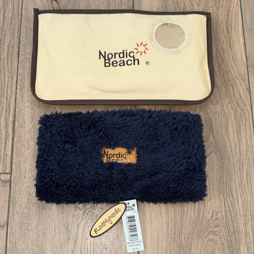 NWT Nordic Beach Midnight Navy Head Wrap